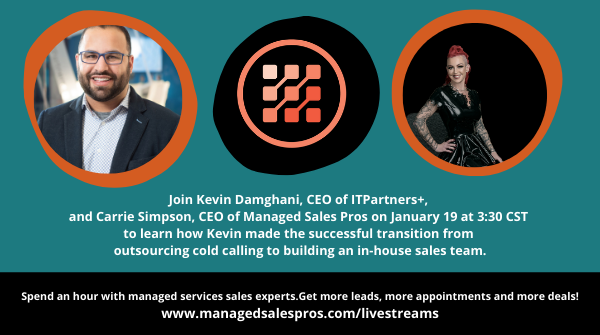 Managed Services Lead Generation Experts Carrie Simpson and Kevin Damghani